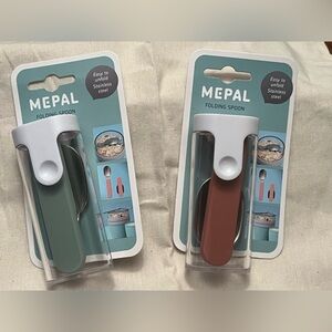 Folding Spoon Set - Green and Red